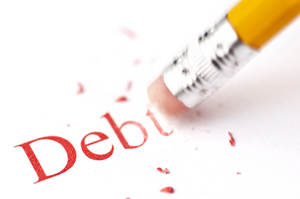 image of erasing debt