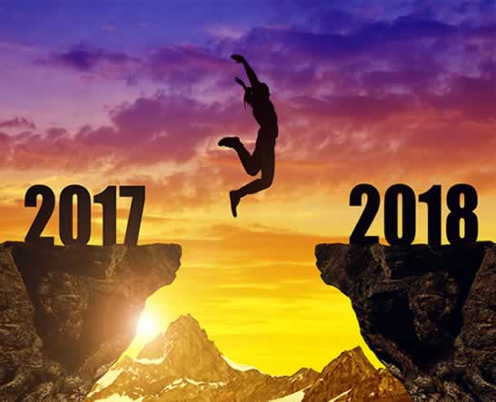 Image of jumping from 2017 to 2018